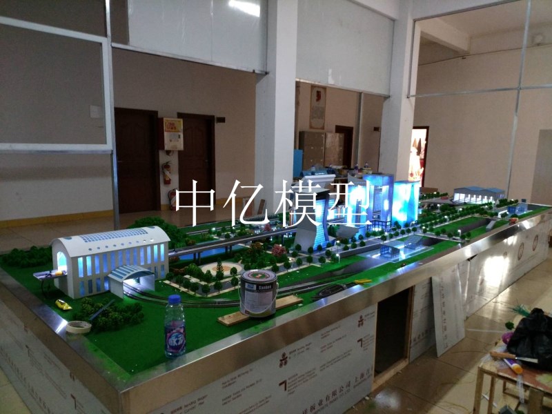 高鐵站沙盤模型
